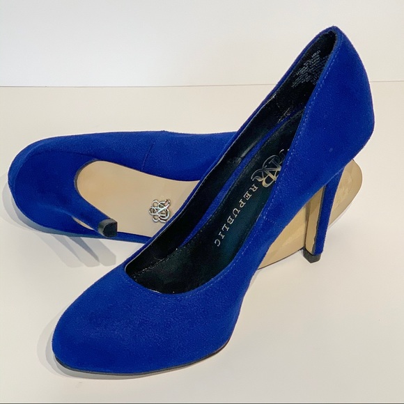 Rock & Republic Royal Blue Heel / Pump Sz 6 1/2 - Picture 7 of 8